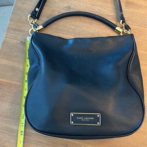 Marc Jacobs cross body handbag black leather